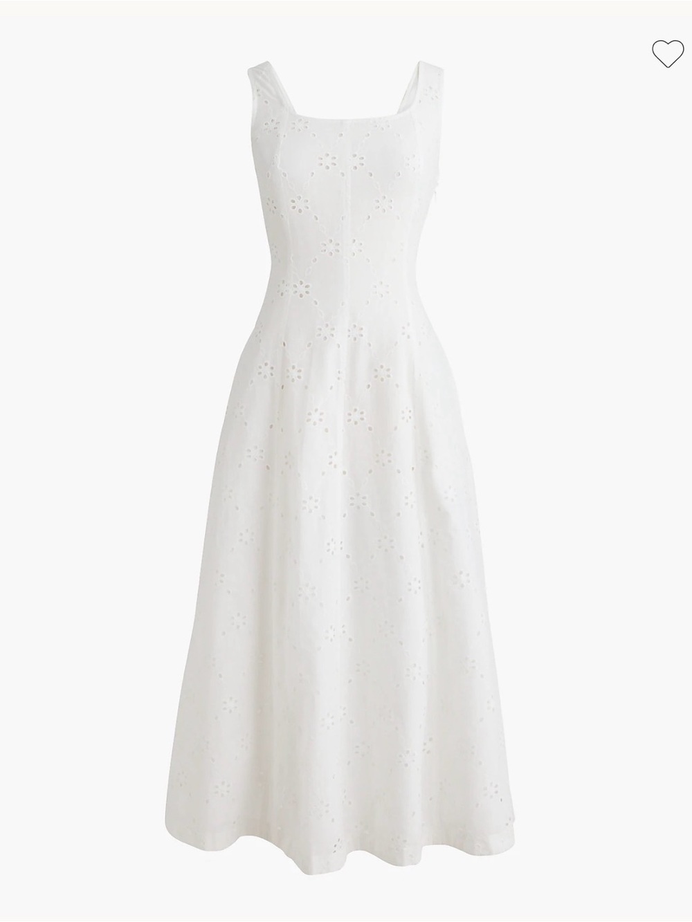 J. Crew Eyelet embroidered midi dress • size 8 • NWT • CS891